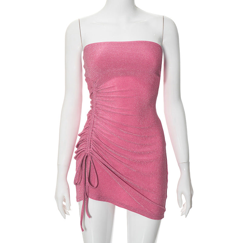 Ruched Strapless Dress