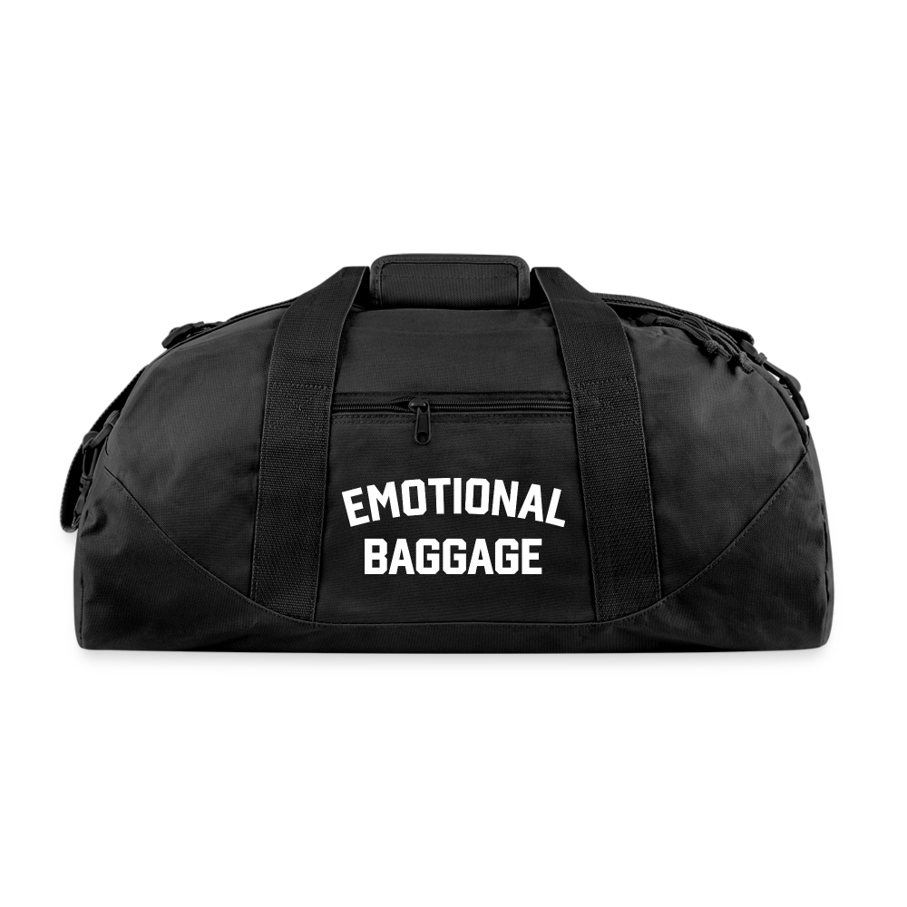 Emotional Baggage Recycled Duffel Bag - black