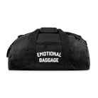 Emotional Baggage Recycled Duffel Bag - black