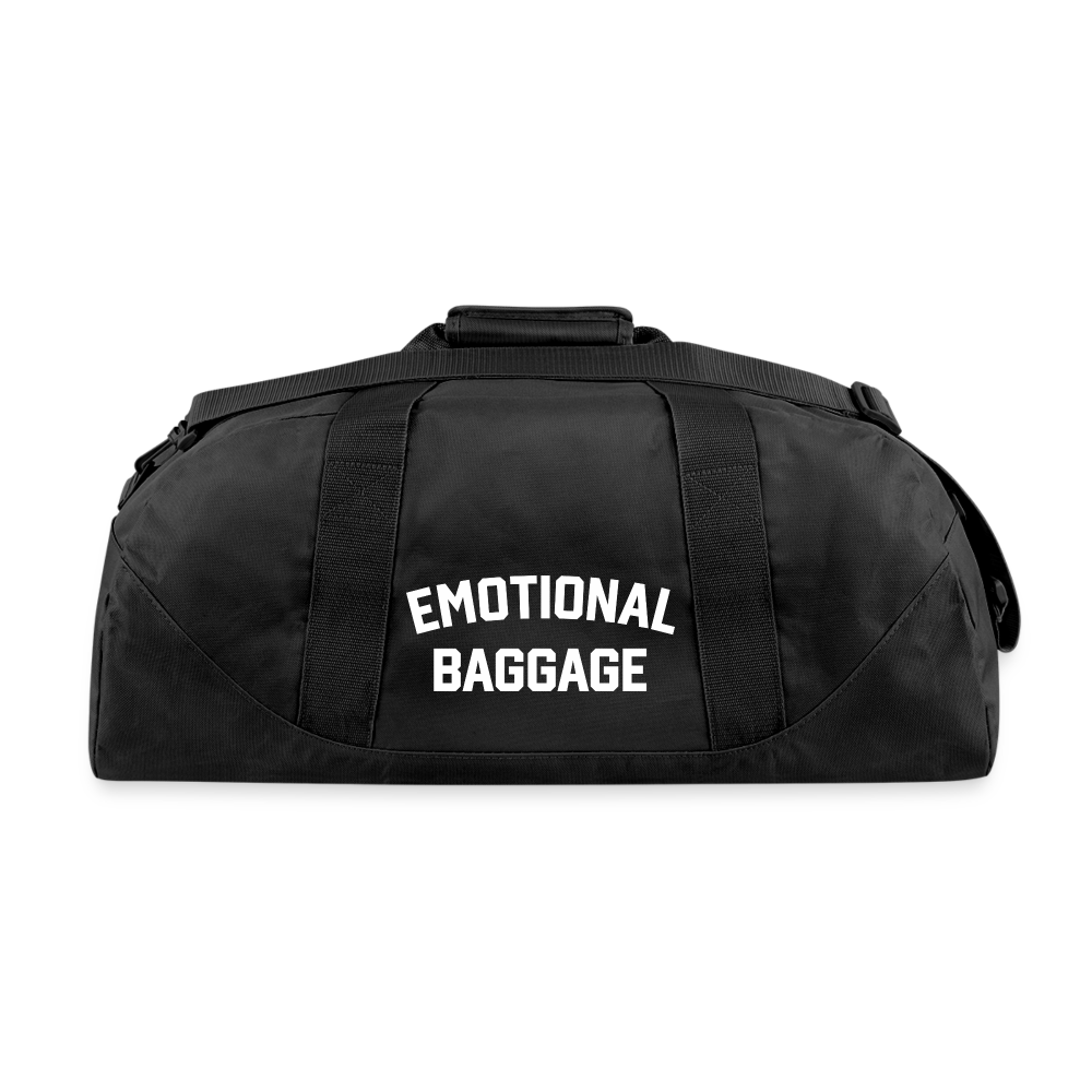 Emotional Baggage Recycled Duffel Bag - black