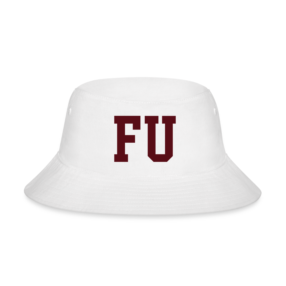 FU Bucket Hat - white